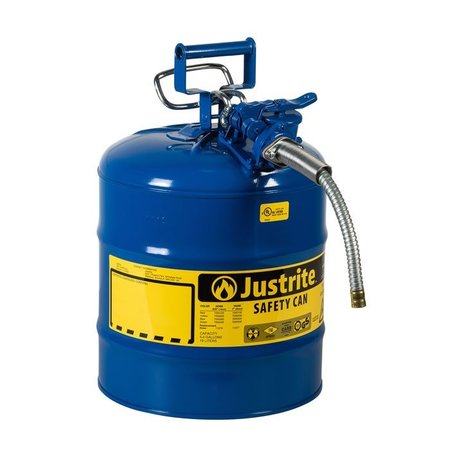 Justrite CAN, SFTY, 5/8" HS, T2, 5G BLU 7250320